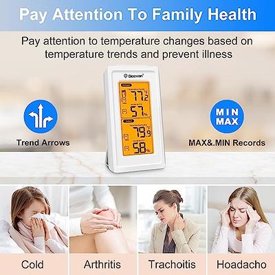 ThermoPro TP63B Indoor Outdoor Thermometer Wireless Hygrometer, 500FT  Inside Outside Thermometer, Remote Temperature Monitor with Cold-Resistant