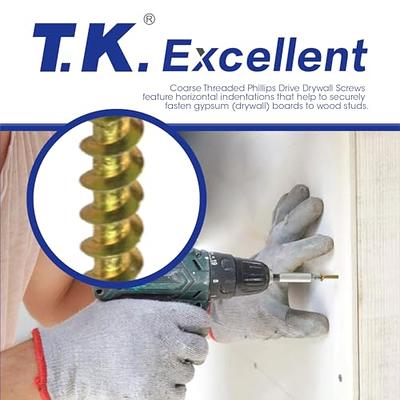 T.K.Excellent Wood Interior Construction Screw Drywall Screws Assortment  Kit,465Pcs - Yahoo Shopping