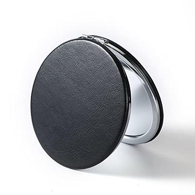 Dynippy Compact Mirror 3.15 inch Double-Sided 1X/2X Magnifying Bulk Pu  Leather Makeup Mirrors Round DIY Mirror for Purses Small Pocket Portable  Hand Mirror for Woman Mother - Round Black - Yahoo Shopping