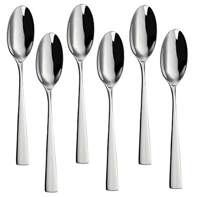 6 Pieces large Soup Spoons, Stainless Steel Spoon