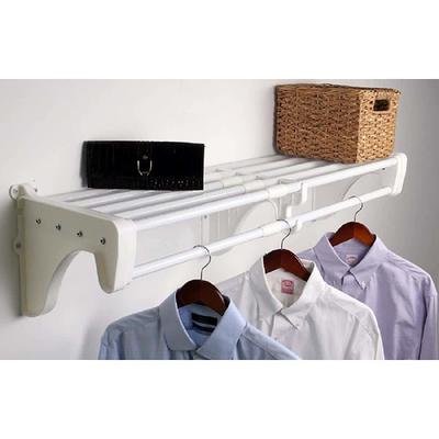 ClosetMaid ShelfTrack 120.5 in. W White Reach-In Wall Mount 5