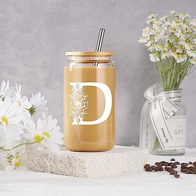 Beer Can Glass, Wildflower Beer Can Glass, Iced Coffee Glass, Iced Coffee  Cup, Personalized cup, Custom Glass, Birthday Gift for mom sister