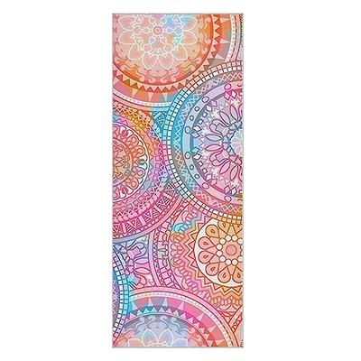 Keemi Non-Slip Yoga Towel Microfiber Yoga Mat Blanket for Hot Yoga Bikram  Pilates Gym Towels for Sweat (73x25, Mandala Pink) - Yahoo Shopping