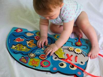 Montessori Board, Baby Activity Board, Busy Board, Christmas Gift