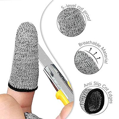 Elfzone Finger Cots Cut Resistant Protector - Finger Covers for Cuts,  Gloves Life Extender, Cut Resistant Finger Protectors for Kitchen, Work,  Sculpture, Anti-Slip, Reusable (Gray, 12PK) - Yahoo Shopping