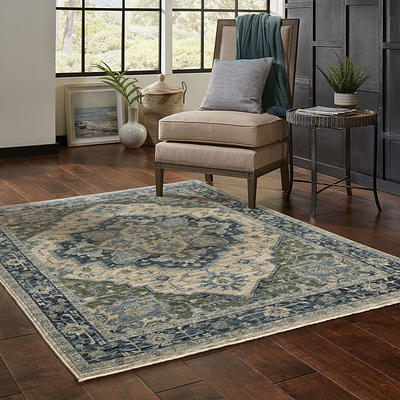 Archer Lane Trinity 2 x 8 Charcoal Indoor Geometric Runner Rug in the Rugs  department at