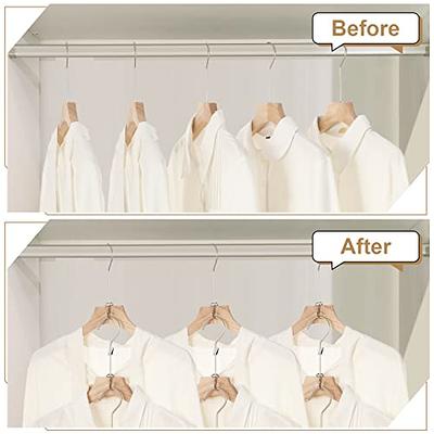 20pcs Plastic Clothes Hangers Connector Hook, Bedroom Mini White Simple Plastic  Clothes Hangers Connector Hook