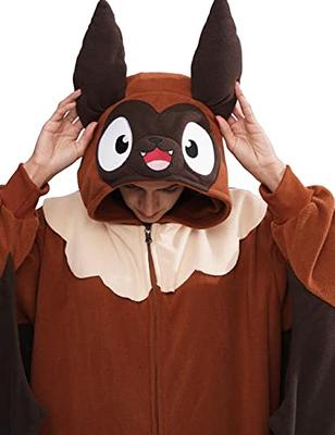 vavalad Adult Bat Onesie Pajamas Animal Cosplay Costume Halloween