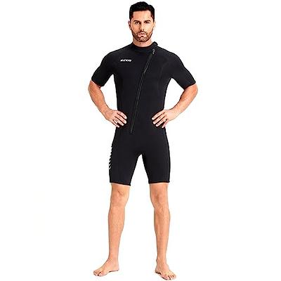 ZCCO 3mm Neoprene Wetsuit Men Short Sleeve Scuba Diving Suit