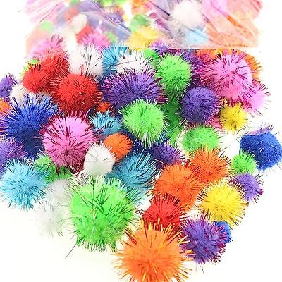 Praisebank White Pom Poms, 90pcs, 1.5inch/4cm, Pom Poms for Arts and Crafts, Pom Pom Balls in jar,Pom Poms for Crafts.