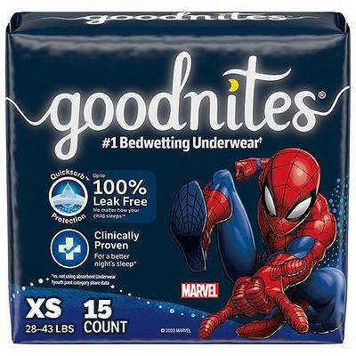 Goodnites Boys' Nighttime Bedwetting Underwear, Size Large (68-95 lbs), 34  Ct - 34 ea