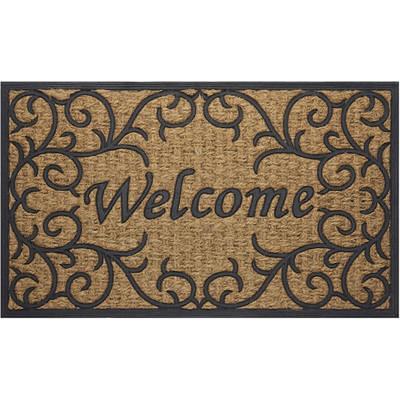 2'x3' Aqua Shield Swirls Indoor/outdoor Doormat Camel - Bungalow