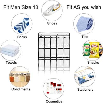 FENTEC Over-the-Door-Shoe-Organizers, Hanging Shoe Organizers with Large  Pocket Shoe Holder Hanging Shoe Rack for Closet Shoe Organizer for Wall,  Over