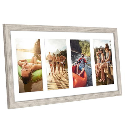 Americanflat 8x20 Collage Picture Frame in Driftwood