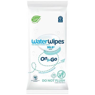  WaterWipes Plastic-Free XL Bathing Wipes for Toddlers & Babies,  99.9% Water Based Wipes, Unscented & Hypoallergenic for Sensitive Skin, 16  Count (1 pack), Packaging May Vary : Health & Household