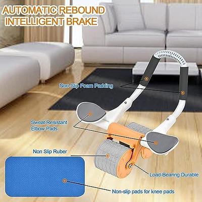 Ab Roller Wheel Exercise with Elbow Support, Automatic Rebound