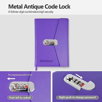 RHONZHAO Password Book with Alphabetical Tabs and Lock, Password Keeper for  All Your Internet Details. Untitled Password Notebook for Home or Office  (Lock Purple) - Yahoo Shopping