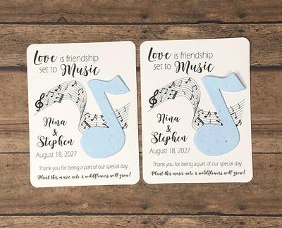 Grow Together Wildflower Seed Packet Wedding Favors - Botanical