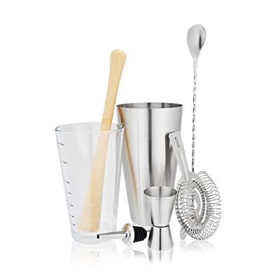 YOTIPP 10 Inch Stainless Steel Cocktail Muddler and Mixing Spoon  Professional Home Bar Tool Set - Yahoo Shopping