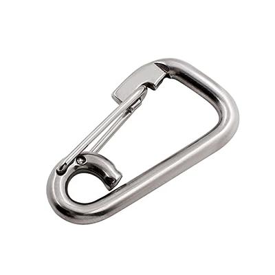 2 Pieces 99mm/ 3.9 Heavy Duty Marine Grade 316 Stainless Steel Swivel  Shackle Eye Bolt Snap Hooks for Divers Scuba 