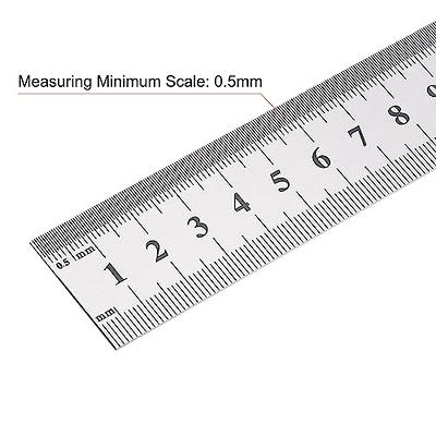 Breman Precision Stainless Steel Ruler, 18-inch Cork Back Ruler 2-Pack