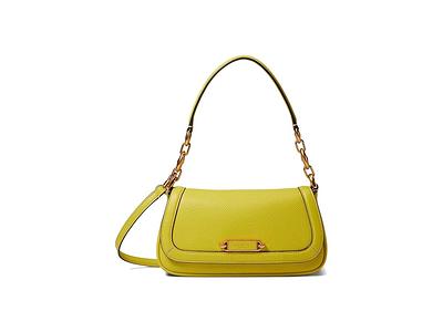 Kate Spade Knott Pebbled Leather Small Crossbody Bag in Yellow