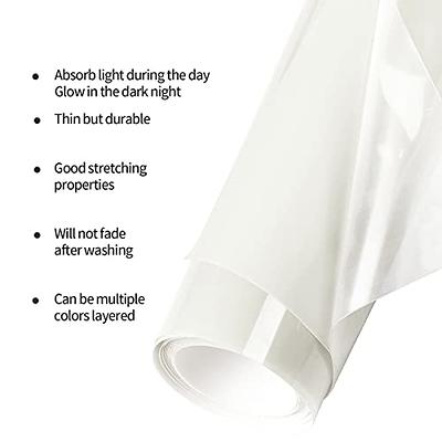 AHIJOY Puff Vinyl Heat Transfer White 3D Puffy HTV 10 x 6FT Puff