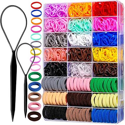 Teenitor Hair Elastics, 1200pcs Rubber Bands for Hair and 100pcs Hair Ties,  Hair Elastics & Ties,Color Elastic Bands, Seamless Cotton Baby Hair Ties  and Hair Tail Tools - Yahoo Shopping