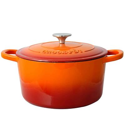 Crock-Pot Artisan 5 qt. Round Cast Iron Nonstick Dutch Oven in