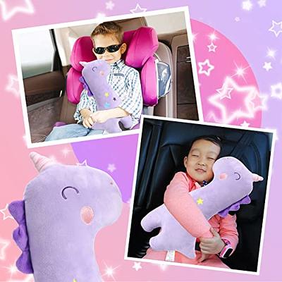 Soft Furry Plush Orthopedic Car Travel Neck Pillow Headrest 