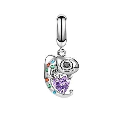 Ouroyea chameleon dangle Charm 925 Sterling Silver Pendant,Girl