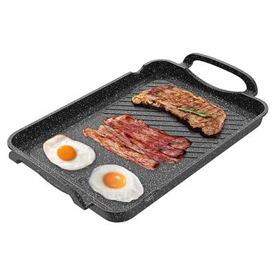 Onlyfire Chef Universal Cast Iron Cooking Griddle, Nonstick Coating Griddle  Flat Top Grill Plate with extra high sidewalls for All Gas Grills and 4