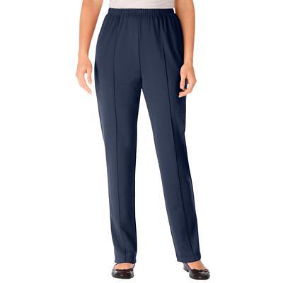 Plus Size Women's Elastic-Waist Soft Knit Pant by Woman Within in Navy (Size  28 W) - Yahoo Shopping