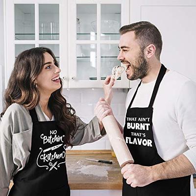 Funny Aprons for Men Women,Gifts For Men,Birthday Gifts For  Husband,Wife,Dad,Mom,Kitchen Chef Cooking BBQ 