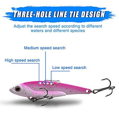 Pre-Rigged Jig Head Fishing Lures Metal Spoon Hard Spinner Blade Bait  Fishing Lure Treble Hooks 3D Eyes Metal VIB Spoon Swimbait Vibrating  Jigging Freshwater Saltwater,20g - 5pcs - Yahoo Shopping