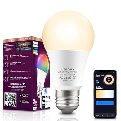 Philips Hue Smart 60W A19 LED Bulb - White and Color Ambiance  Color-Changing Light - 2 Pack - 800LM - E26 - Indoor - Control with Hue App  - Works with