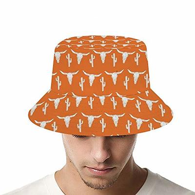 Great Gift - Unisex 100% Polyester Wide Brim Longhorn Cattle Cow