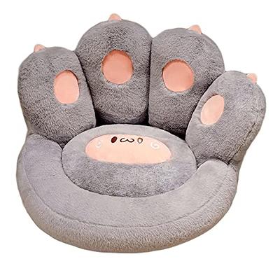 Merbary Cat Paw Cushion Comfy Kawaii Chair Cushion Bear Paw Lazy Sofa  Office Floor Pillow Cute Plush Seat Pad for Gaming Chair for Dining Room  Bedroom Decor 