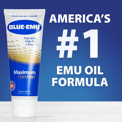 Blue-Emu Maximum Pain Relief Cream for Arthritis, Muscles, and Joints, 3 oz  - Yahoo Shopping