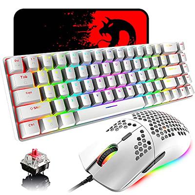 60% Mechanical Gaming Keyboard Mini 68 Keys Anti-Ghosting Wired