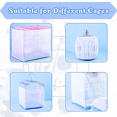 Large Bird Cage Cover Bird Cage Seed Catcher Bird Cage Liner Net Bird Cage  Skirt Guard Birdcage,Adjustable Nylon Mesh Net for Parrot Parakeet Macaw  Round Square Cage Daisy Design (Black,X-Large) - Yahoo