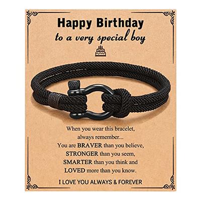 PINKDODO Gifts for 10 11 13 16 18 Year Old Boy Gift Ideas, 10th 13th 16th  18th 21st Birthday Decorations for Boys Him, Cool Birthday Boy Bracelet  Gifts for 6 7 8 12 14 15 Year Old Teenage Teen Boys - Yahoo Shopping