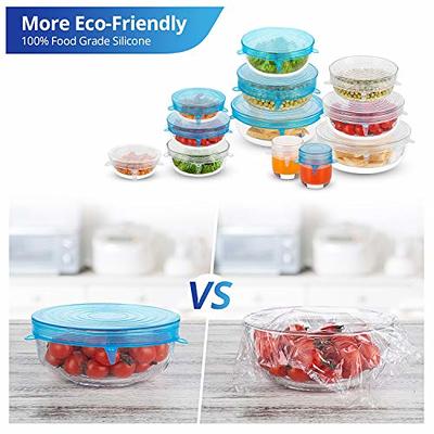 Small Reusable Silicone Stretch Lids for Jars, Cans, Fruits, Mugs
