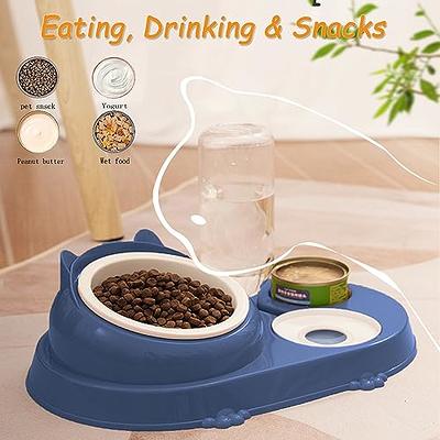 Pets Water and Food Bowl Set Cats Dogs Double Pet Bowls Design – leyomiao