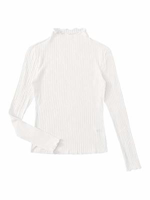 Halara Ribbed Knit Round Neck Short Sleeve Cropped T-Shirt Size L