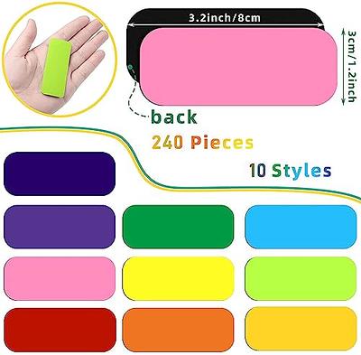 Magnetic Dry Erase Labels, 240 Pack Magnetic Stickers Notes WhiteBoard  Magnet Strips Colorful Magnet Name Tags to Write on for Classroom,  Whiteboard, Refrigerator (3.2x1.2) - Yahoo Shopping