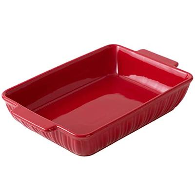 HVH Ceramic Casserole Dish with Lid Oven Safe, 2 Quart Round Casserole Dish  Set, 9 Inches Round Baking Dish with Lid Oven Safe, Deep Baking Dishes for