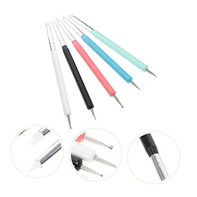 5Pcs/set Nail Art Dotting Pen Rhinestones Picker Dot Painting