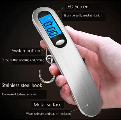 Luggage Scale, 50Kg/10g 110LB Stainless Steel Hanging Handheld