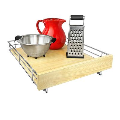 Lynk Professional Slide Out Pan Lid Holder - Pull Out Kitchen Cabinet  Organizer Rack